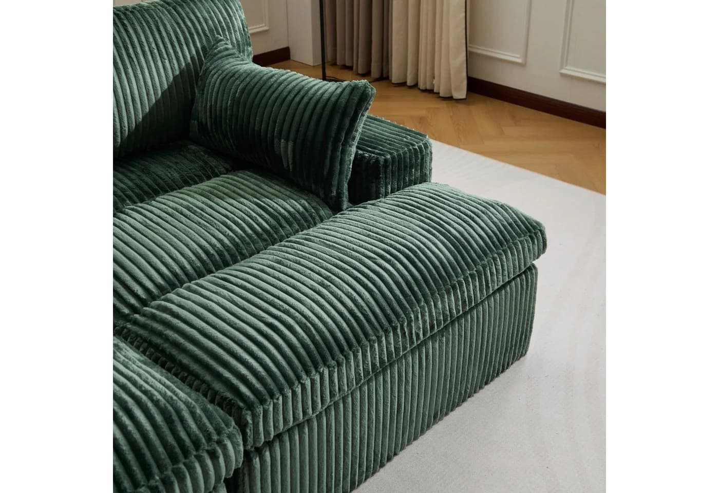 Leawin Loungesofa 2-Sitzer mit Bettfunktion Cordsofa - Bild 5