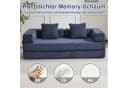 Leawin Loungesofa 4-in-1 Schlafsofa Cord Dunkelblau Bild 1