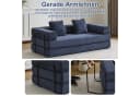 Leawin Loungesofa 4-in-1 Schlafsofa Cord Dunkelblau Bild 4