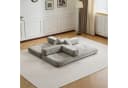 Leawin Loungesofa Klappbares 3-Sitzer Sofa Bett Queensize aus Chenille Bild 5