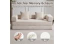 Leawin 4-in-1 Wohnzimmersofa Beige Cord Bild 1