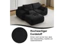 Leawin 2-Sitzer Sofa Cordstoff Modular Ergonomisch Bild 3