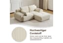 Leawin 2-Sitzer Sofa Cordstoff Modular Ergonomisch Bild 3