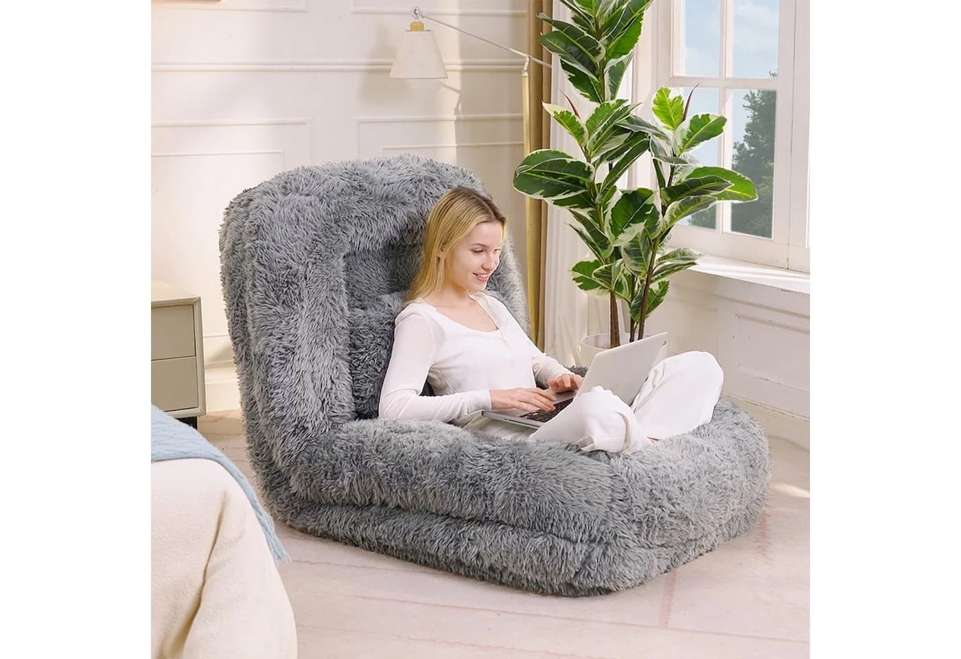 ANYSUN Sitzsack Relaxsessel Grau 5-stufig verstellbar - Bild 2