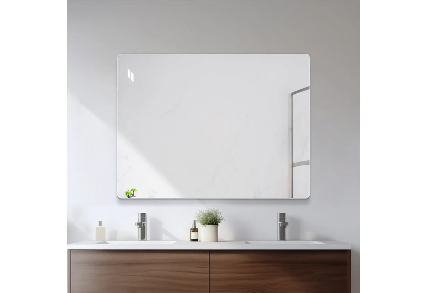 ANYSUN Rahmenloser Wandspiegel HD Kupferfrei Glas Modern - Bild 2