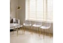 ANYSUN Esszimmerstuhl 4er Set Transparent Gold Metallbeinen Bild 2