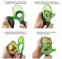 Elegear 3-in-1 Avocadoschneider Grün mit rutschfestem Griff Bild 4
