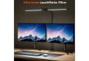 Quntis LED Schreibtischlampe Doppelkopf Dimmbar Schwarz Bild 1