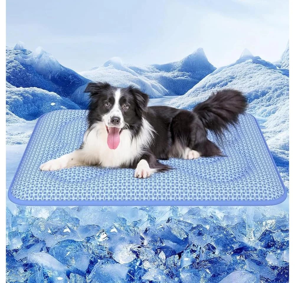 Rywell Selbstkühlende Hundematte Blau Grau - Bild 2