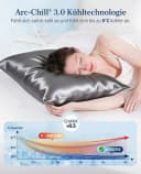 Elegear Kühlender Kissenbezug mit Arc-Chill 3.0 Technologie Grau Bild 1