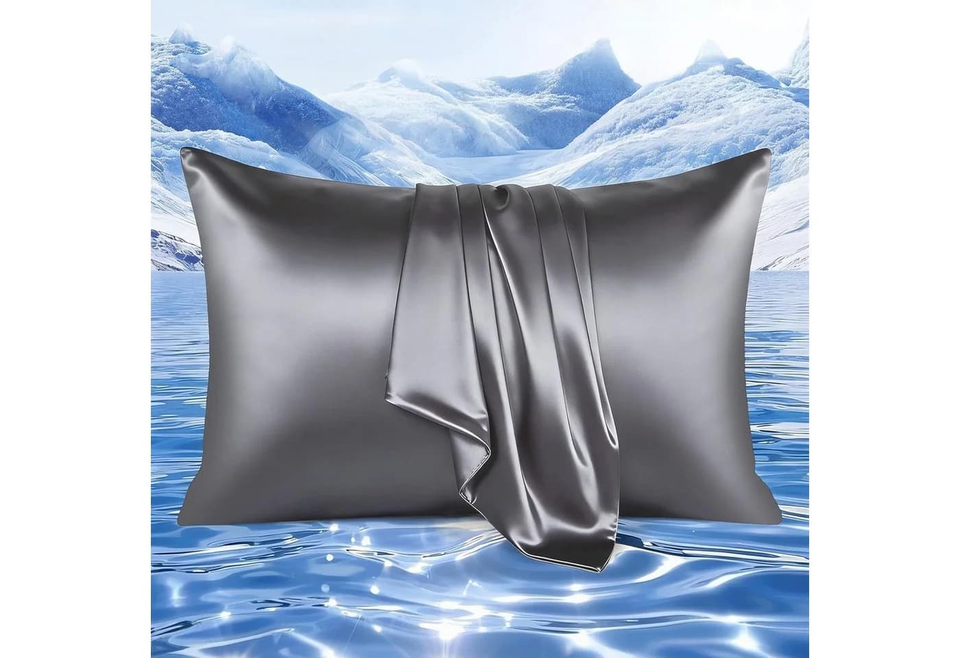 Elegear Kühlender Kissenbezug mit Arc-Chill 3.0 Technologie Grau - Bild 2