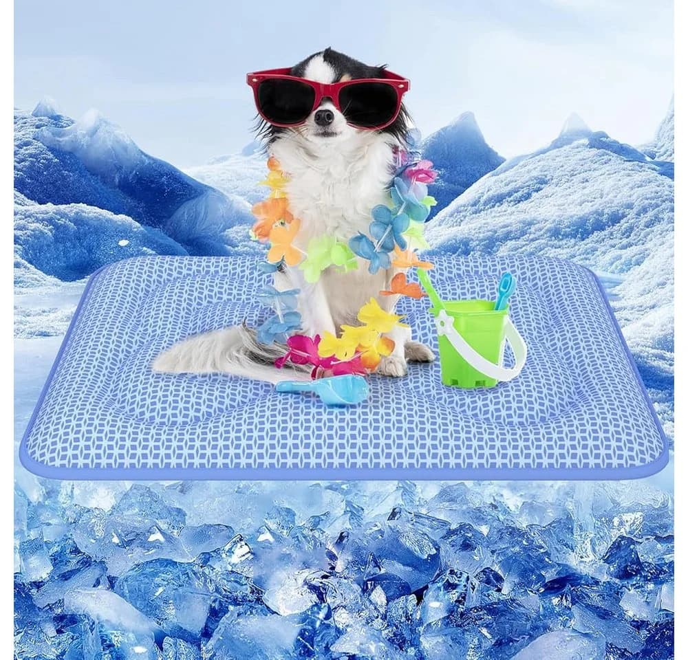 Rywell Hundematte Kühlmatte Blau Grau Selbstkühlend - Bild 2
