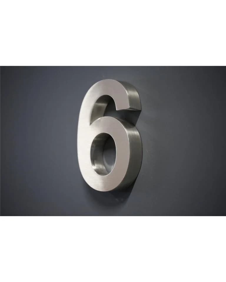 Steelboxx Hausnummer Premium Edelstahl 3D Design Arial - Bild 2