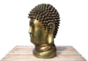 Steelboxx Buddhafigur XXL Buddha Kopf 82cm Skulptur Gold-Bronze Bild 4