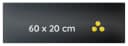 Steelboxx Memoboard Glas Memoboard 200 x 600 x 40 mm Schwarz Bild 2