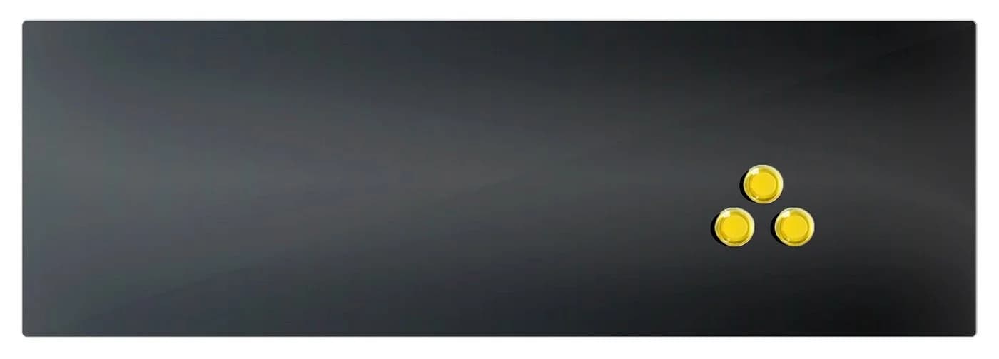 Steelboxx Memoboard Glas Memoboard 200 x 600 x 40 mm Schwarz - Bild 3