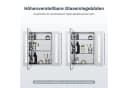 SONNI Spiegelschrank Aluminium mit Touch-Bedienung und integrierter Rasierersteckdose Bild 5