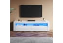 SONNI TV-Schrank Weiß Hochglanz mit RGB-Beleuchtung Bild 2