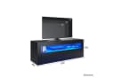 SONNI TV-Schrank Weiß Hochglanz LED-Beleuchtung 120 cm Bild 1