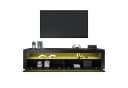 SONNI TV-Schrank Weiß Hochglanz LED-Beleuchtung 120 cm Bild 2