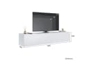 SONNI Lowboard Breite 140/160/180cm TV Board Hängend Hochglanz Weiß/schwarz Bild 1