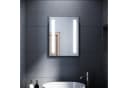 SONNI Badspiegel mit Beleuchtung Kalt/Neutral/Warmweiß, Wandspiegel mit Touch-Schalter, LED-Beleuchtung Kaltweiß IP44 Bild 2