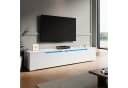 SONNI Lowboard 160 cm Breite Modern Weiß LED-Lichteffekte Bild 1