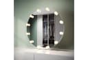 SONNI Schminkspiegel LED 3 Farben Dimmbar Touch Steckdose 80x80cm Bild 1