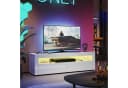SONNI Lowboard TV-Schrank mit LED-Beleuchtung Weiß Bild 1
