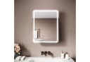 SONNI Spiegelschrank Badezimmer mit LED-Spiegel Urban Beige Bild 2