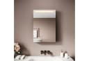 SONNI Spiegelschrank Badezimmer LED-Beleuchtung 3 Farben Grau Bild 1