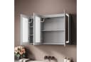 SONNI Spiegelschrank Badezimmer mit LED-Beleuchtung, Anti-Beschlag, 3 Farbtemperaturen, 90x60x13cm Bild 3