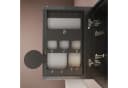 SONNI Spiegelschrank Badezimmerschrank 70x65cm mit 3-farbiger dimmbarer Beleuchtung Bild 5