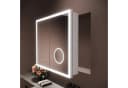 SONNI Spiegelschrank Badezimmerschrank 65x60cm Silber Bild 5