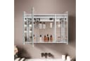 SONNI Alu-Spiegelschrank mit 3-farbiger dimmbarer Beleuchtung Bild 4