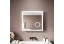 SONNI Spiegelschrank Badezimmerschrank mit Beleuchtung Silber Bild 2