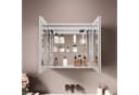 SONNI Spiegelschrank Badezimmerschrank mit Beleuchtung Silber Bild 3