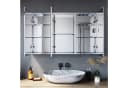 SONNI Spiegelschrank 105 cm x 65 cm mit Touch und Steckdose, 3-türig, Anti-Fog Bild 1