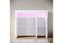SONNI Kommode Sideboard Weiß Hochglanz mit LED Beleuchtung Bild 1