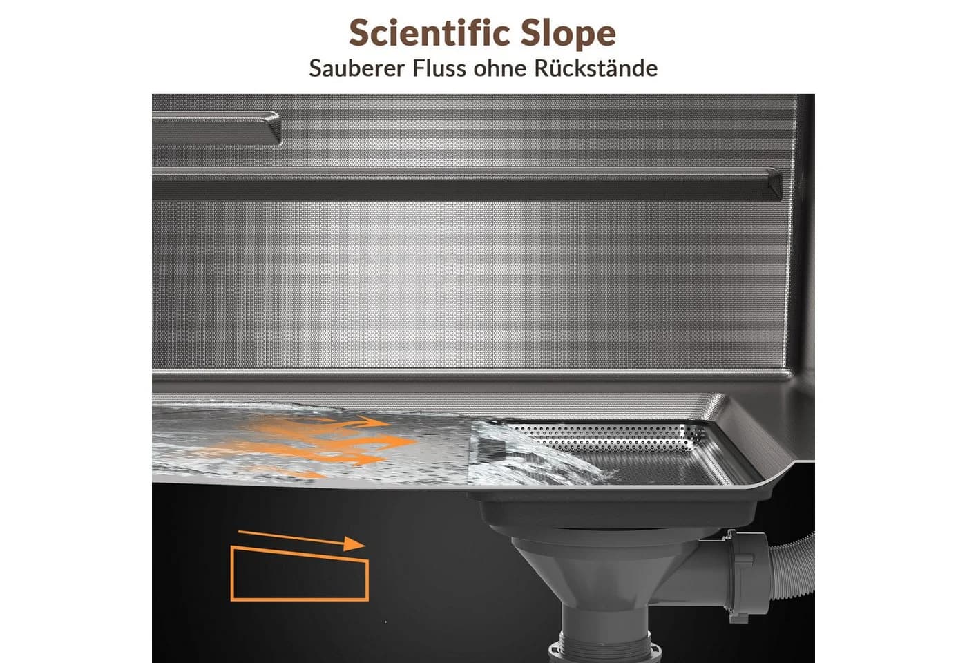 SONNI Küchenspüle 304 Edelstahl Schwarz Einbauspüle - Bild 4