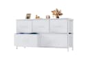 DUMOS Stauraumschrank Kommode mit Stoffschubladen, Stoffkommode für Schlafzimmer Bild 2