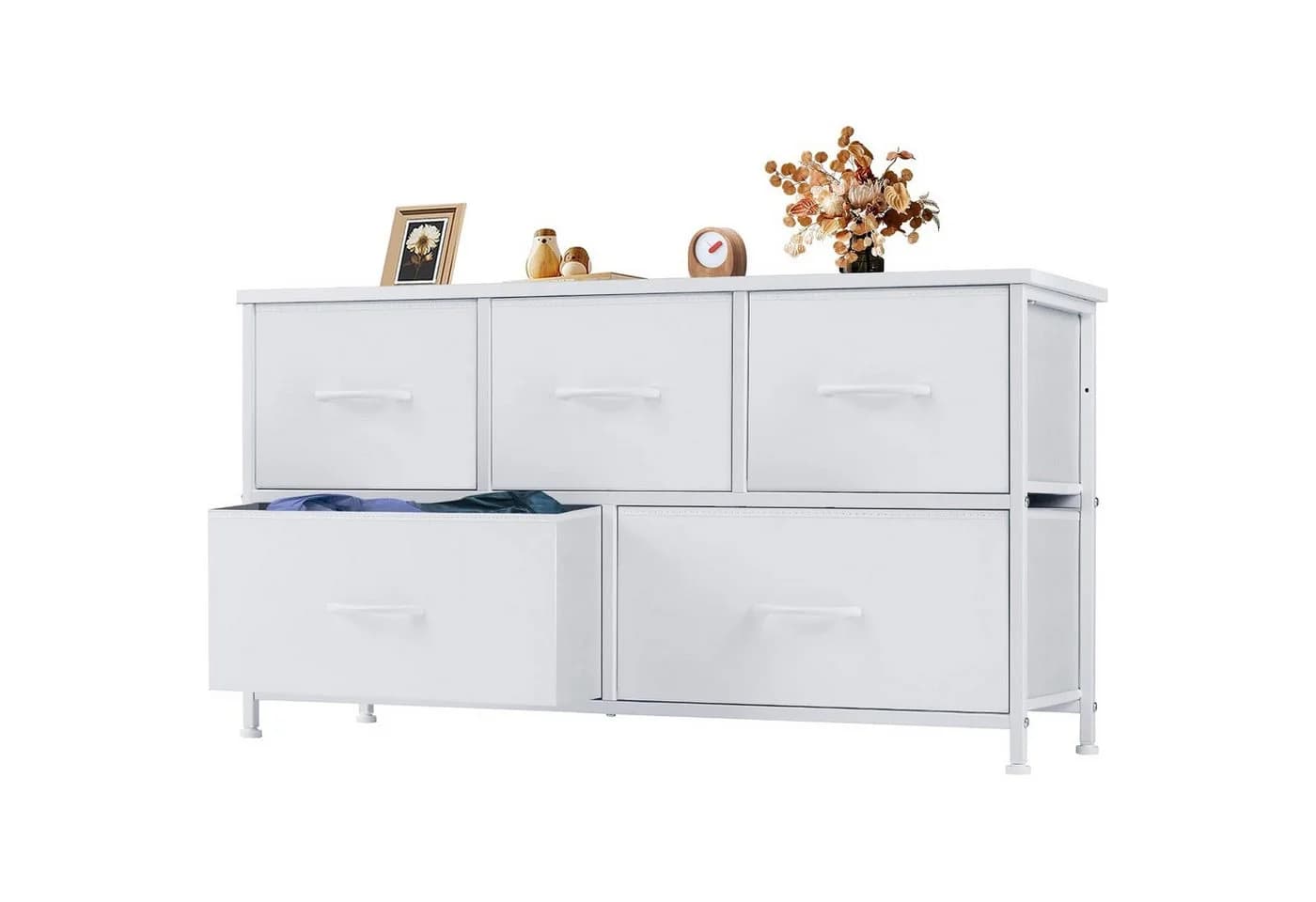 DUMOS Stauraumschrank Kommode mit Stoffschubladen, Stoffkommode für Schlafzimmer - Bild 2