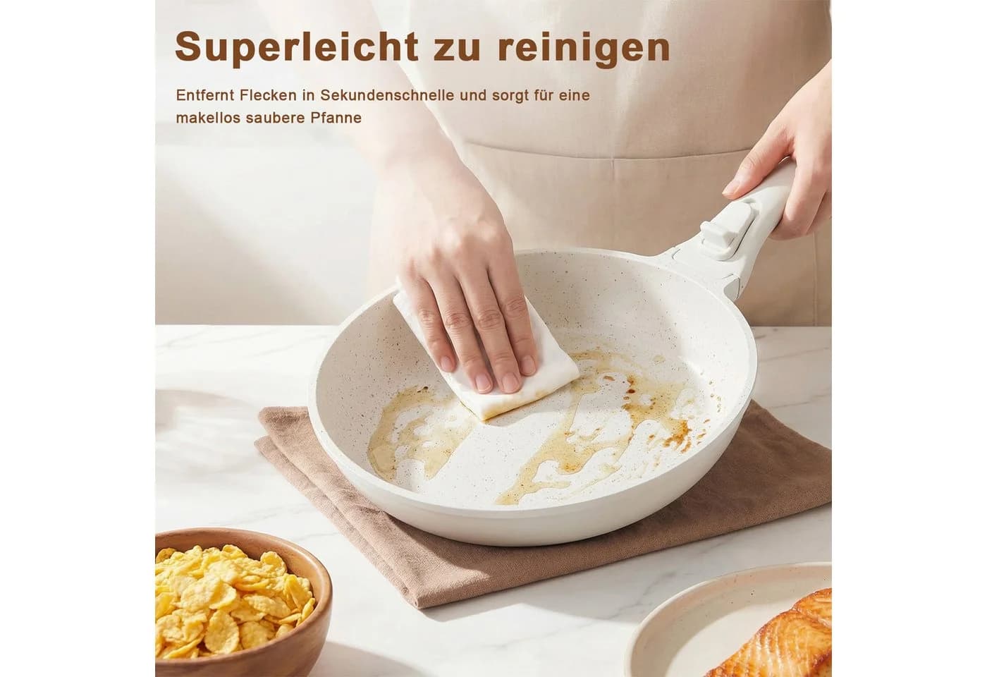 DUMOS Topf-Set 12-tlg. für Induktion mit abnehmbaren Griffen - Bild 5