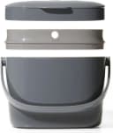 OXO GOOD GRIPS Biomülleimer Grau 6,6L - Geruchsdicht & Spülmaschinengeeignet Bild 4
