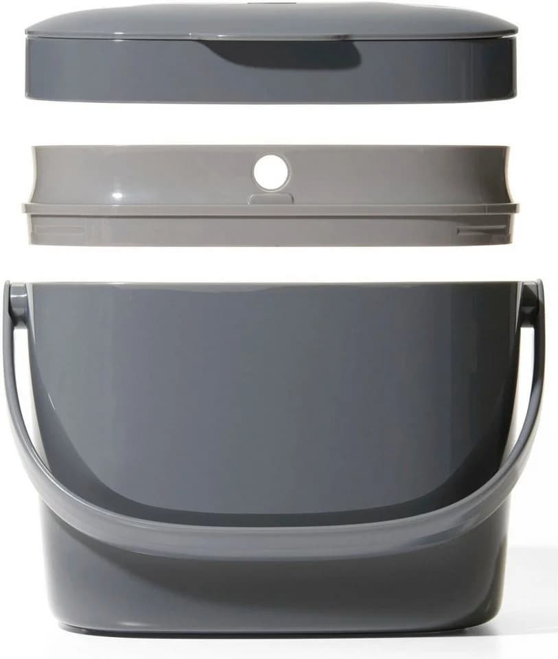 OXO GOOD GRIPS Biomülleimer Grau 6,6L - Geruchsdicht & Spülmaschinengeeignet - Bild 4