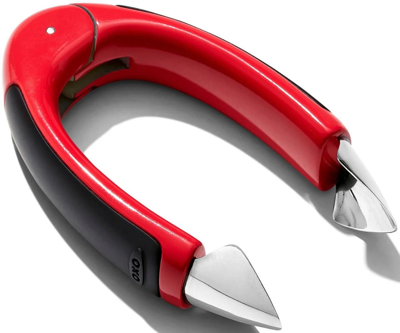 OXO GOOD GRIPS Erdbeerstrunkentferner Rot Edelstahl - Bild 2