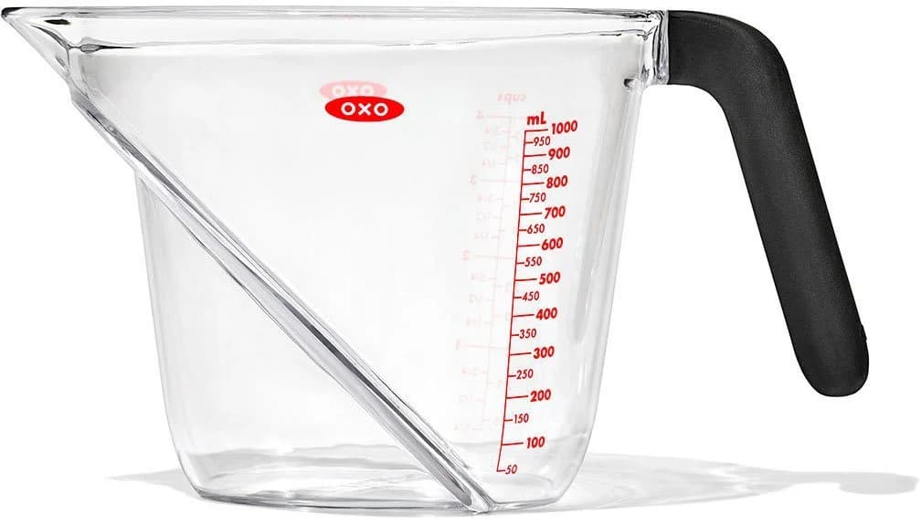 OXO GOOD GRIPS Messbecher 1 Liter transparent Kunststoff abgewinkelt