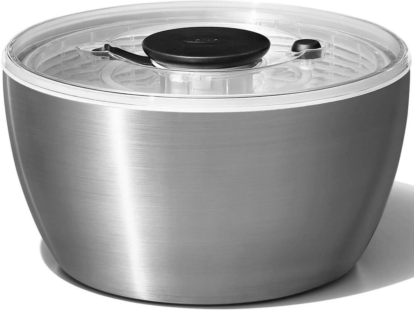 OXO STEEL Salatschleuder Silber Edelstahl 6 Liter - Bild 2