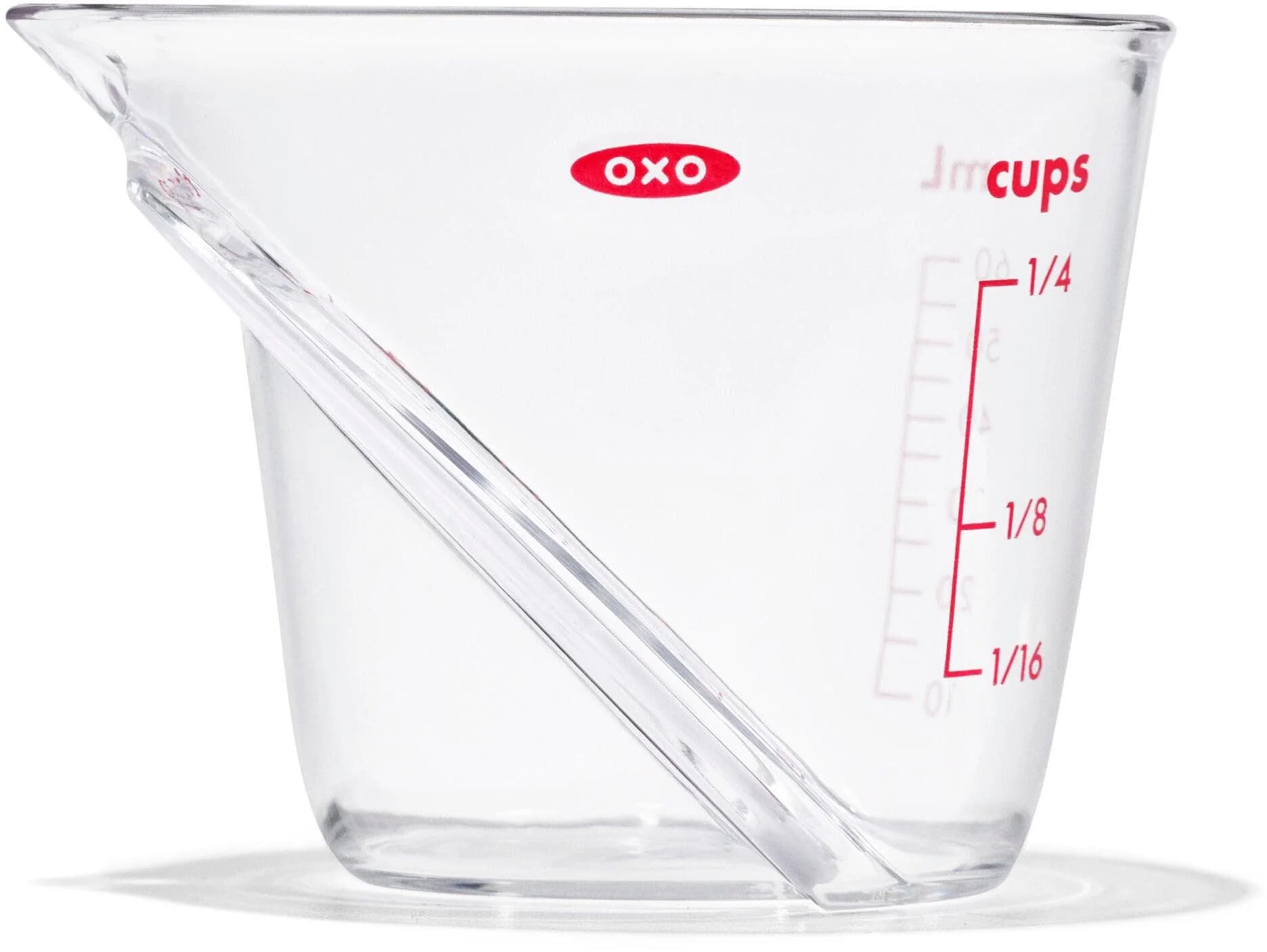OXO GOOD GRIPS Messbecher Transparent 60 ml Spülmaschinenfest