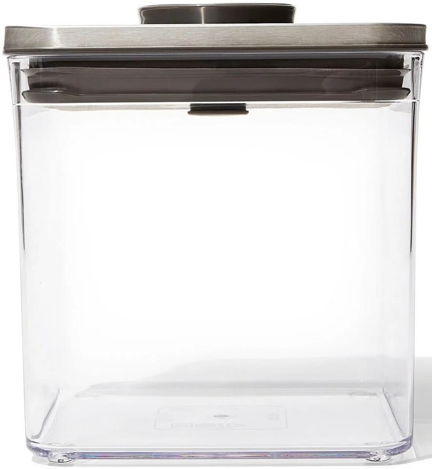 OXO STEEL Vorratsdose 2.6L - Transparent, Edelstahl, Luftdicht